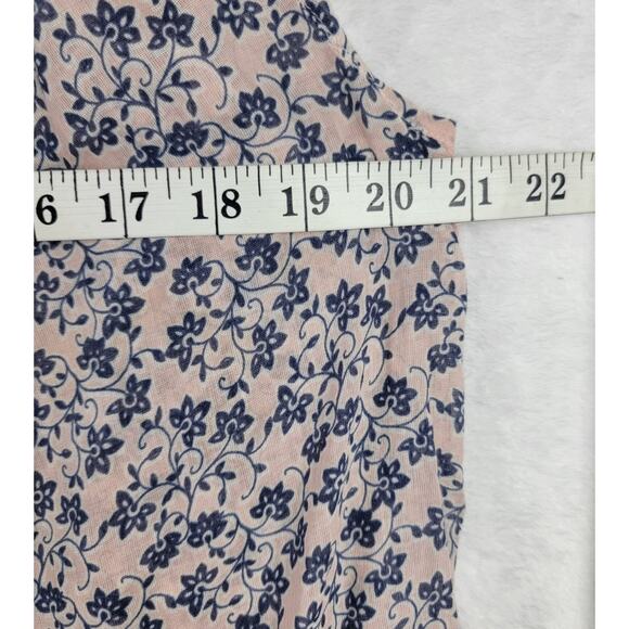 J Jill Medium Tall 2 Pc Blouse Maxi Skirt Set Bohemian Floral Cottagecore - Picture 3 of 11